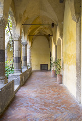 Fototapeta na wymiar Cloister of Saint Francis of Assisi in Sorrento Italy