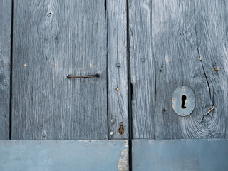 Blue - gray old gate background