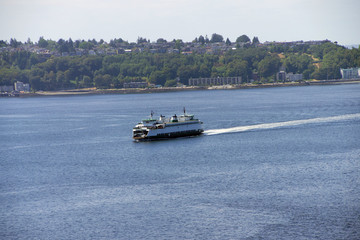 Ferry crosses Puget Sound
