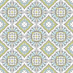 Cute abstract tile seamless pattern.