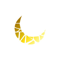 Fototapeta na wymiar Moon Icon Logo Vector