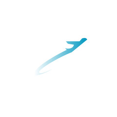 Simple Plane Logo Icon Vector