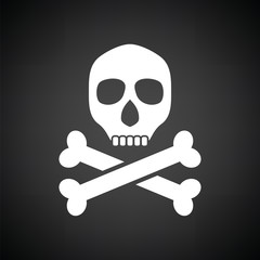 Poison sign icon