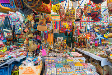Souvenir in gift shops at Little India, Singapore - obrazy, fototapety, plakaty