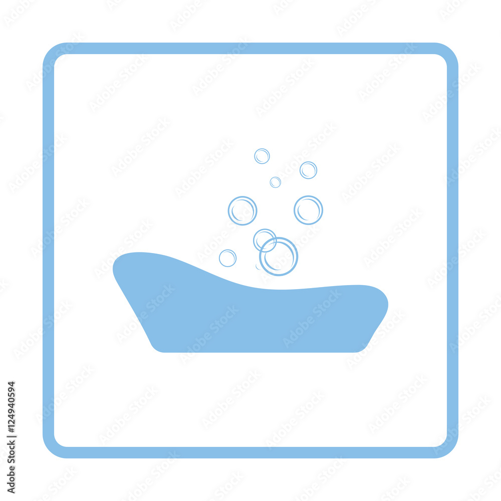 Poster baby bathtub icon