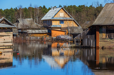 Flooded homes