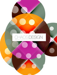 Dotted circles, abstract background