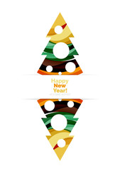 Christmas banner with baubles
