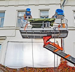 Lighting of the room through a window during shooting