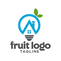 fruit vector logo