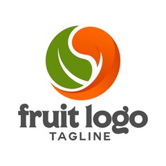 fruit vector logo