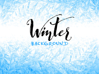 Ice winter background