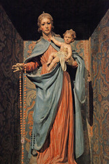 Obraz premium modonna n jesus statue