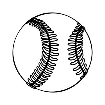 baseball ball icon image vector illustration design 