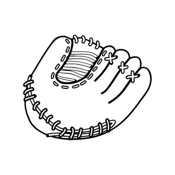 baseball mitt icon image vector illustration design 