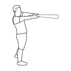 baseball player icon image vector illustration design 