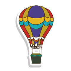 Fototapeta premium hot air balloon icon image vector illustration design 