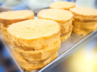 close up cake making in cake industry