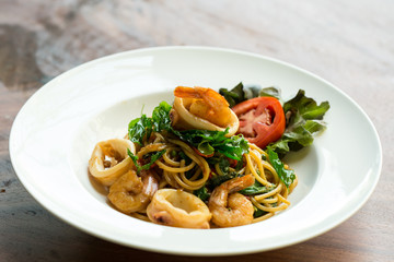 Spaghetti seafood