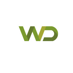 letter WD logo style,creative letter W and D, WD logo vector
