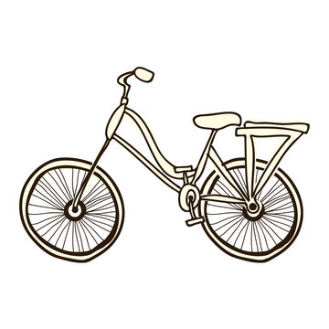 bike or bicycle cartoon icon image vector illustration design 