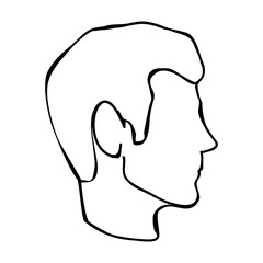 man profile icon image vector illustration design 