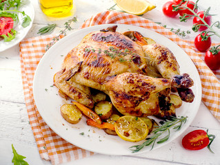 Roasted chicken