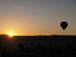 Balloon on Cappadocia`s sky 