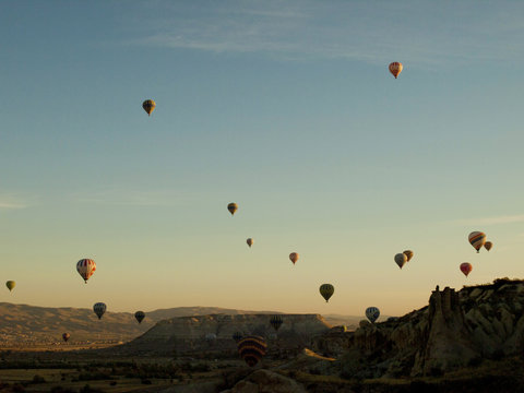 Balloon on Cappadocia`s sky 