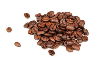 Coffee Beans Isolated on White Background