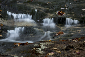 Silky water of Gordon Fall area, White Mountains, New Hampshire.