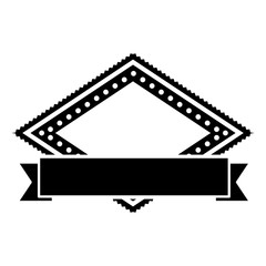 black and white emblem or label icon image vector illustration design 