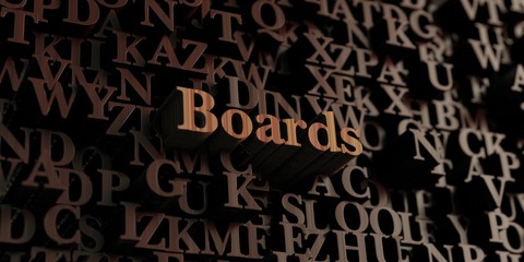 Boards - Wooden 3D rendered letters/message.  Can be used for an online banner ad or a print postcard.