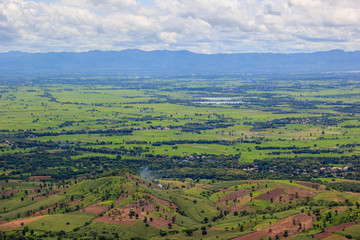 Fototapeta na wymiar Stunning areal view from Mount