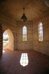 pointy arched door room