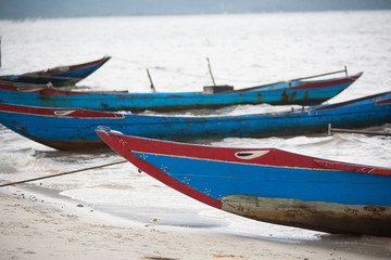 Naklejka na ściany i meble Fishing Boats Vietnam