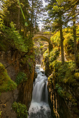Fototapeta na wymiar Wasserfall Pont d'Espagne