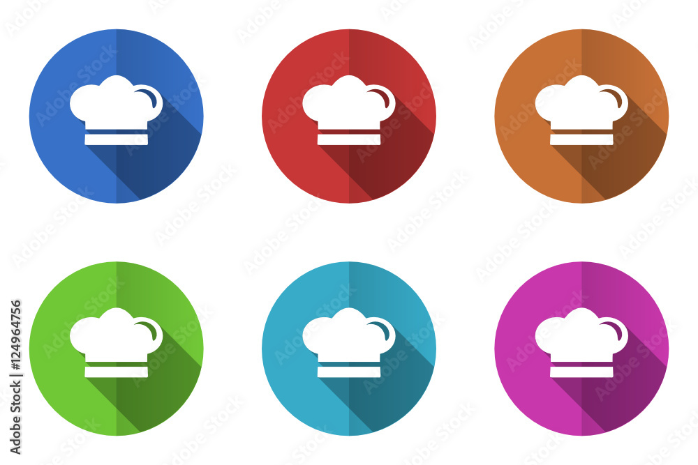 Poster flat design vector icons