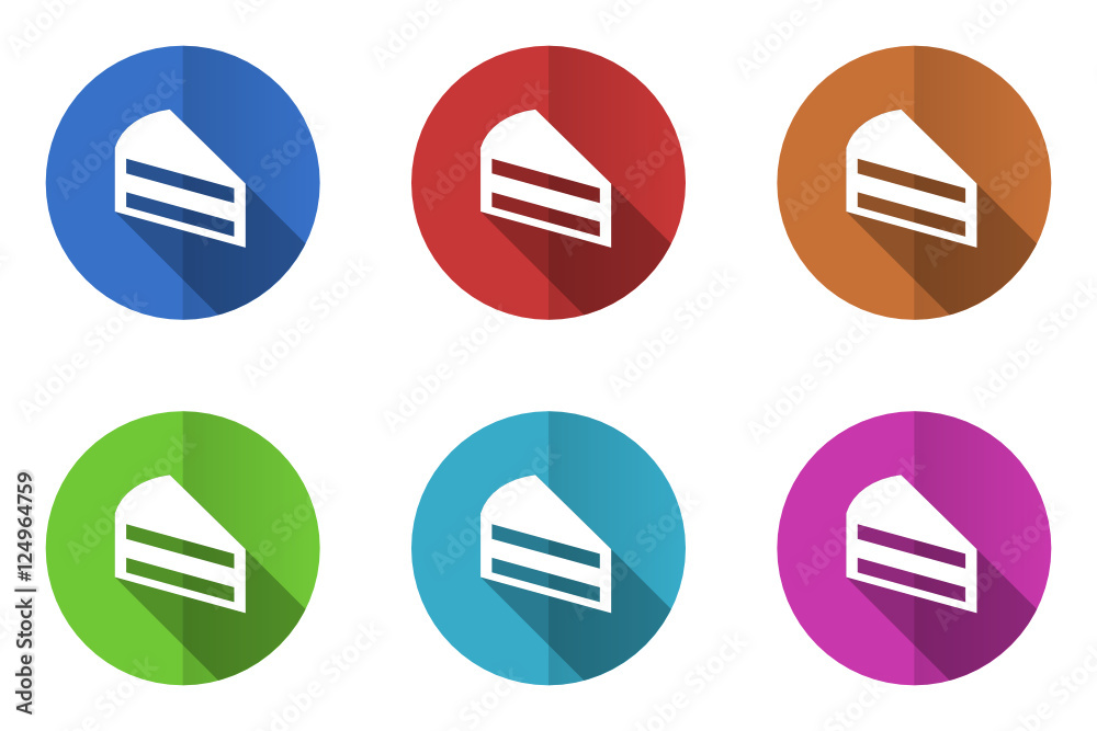 Poster Flat design vector icons