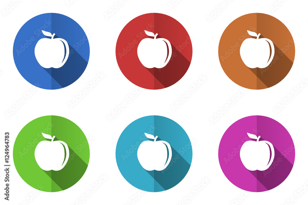 Poster flat design vector icons