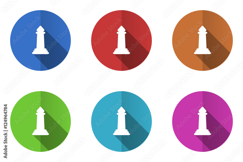 Poster flat design vector icons