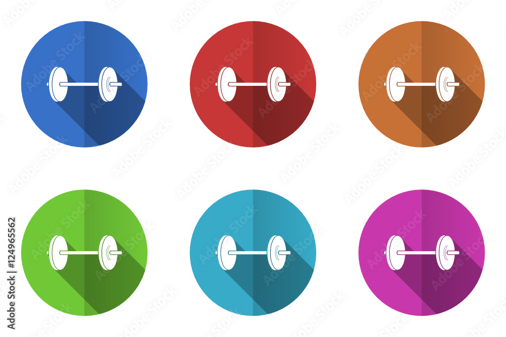 Poster flat design vector icon set