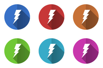 Flat design vector icon set