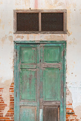 Door with green