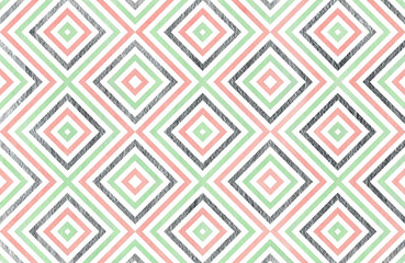 Watercolor geometrical pattern.