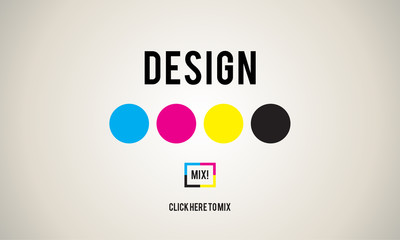 CMYK Ink Design Graphics Creativity Concept