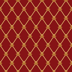 Cute seamless Mardi Gras pattern in trraditional colors © C Design Studio