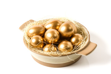 Golden easter egg.