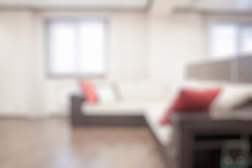 blurred bedroom background