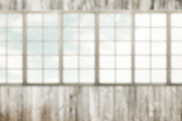 blurred background, big windows